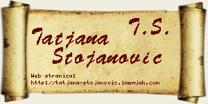 Tatjana Stojanović vizit kartica